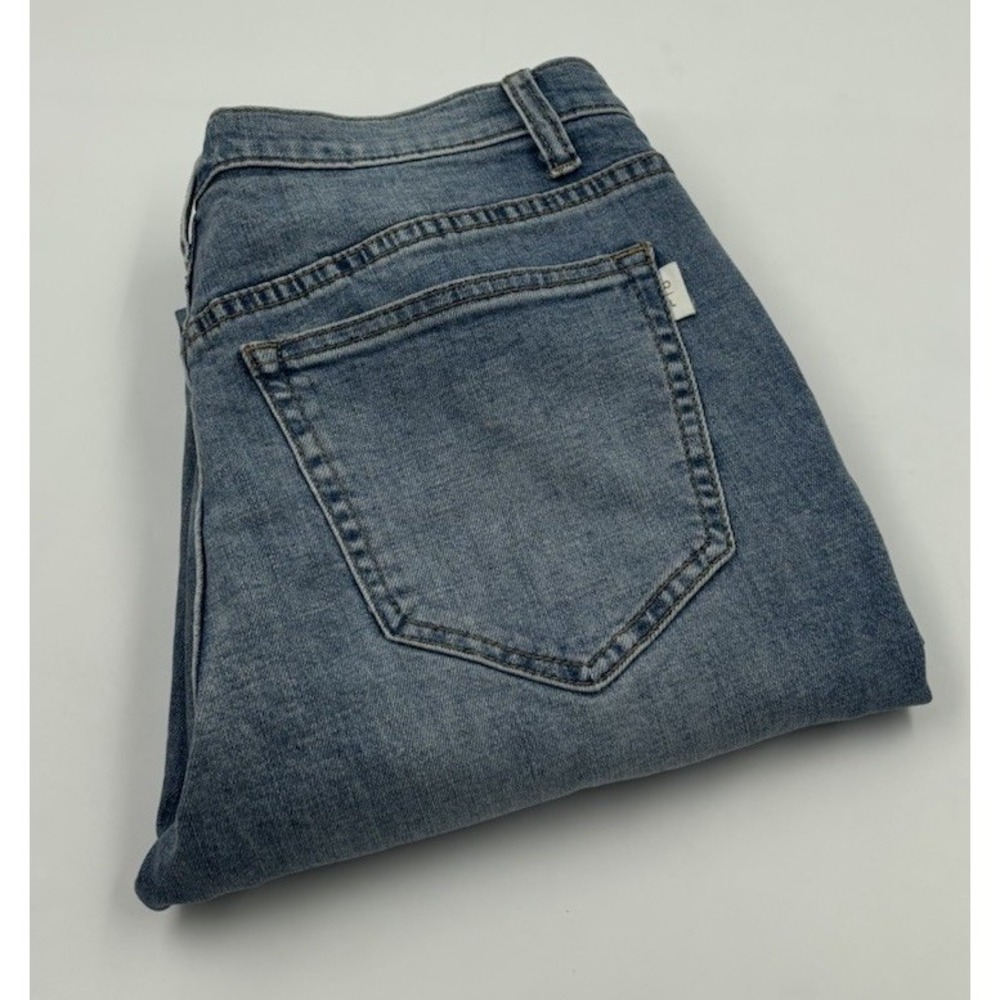 NWT Oliver Logan Women's 27 The Crosby Boyfriend Straight‎ Leg Blue Denim Jeans